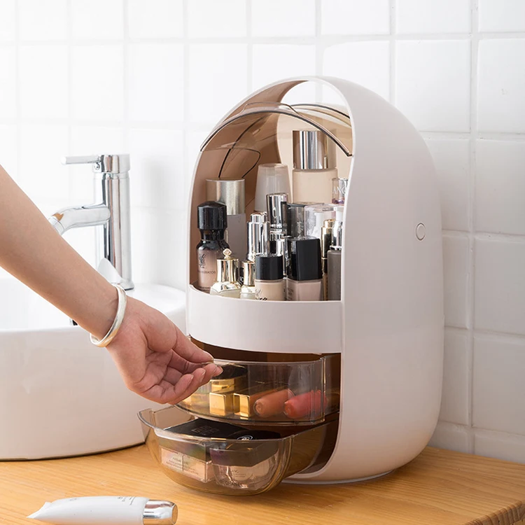 
High quality eco-friendly fashion excellent waterproof dustproof white plastic big pandora makeup box 