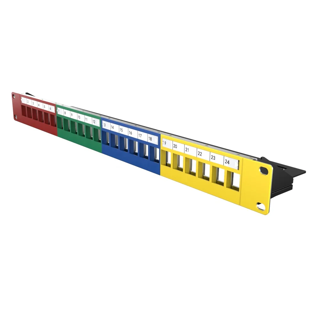 19-дюймовая стеллаж складная панель пустая патч-панель с интеллектуальным управлением кабелем