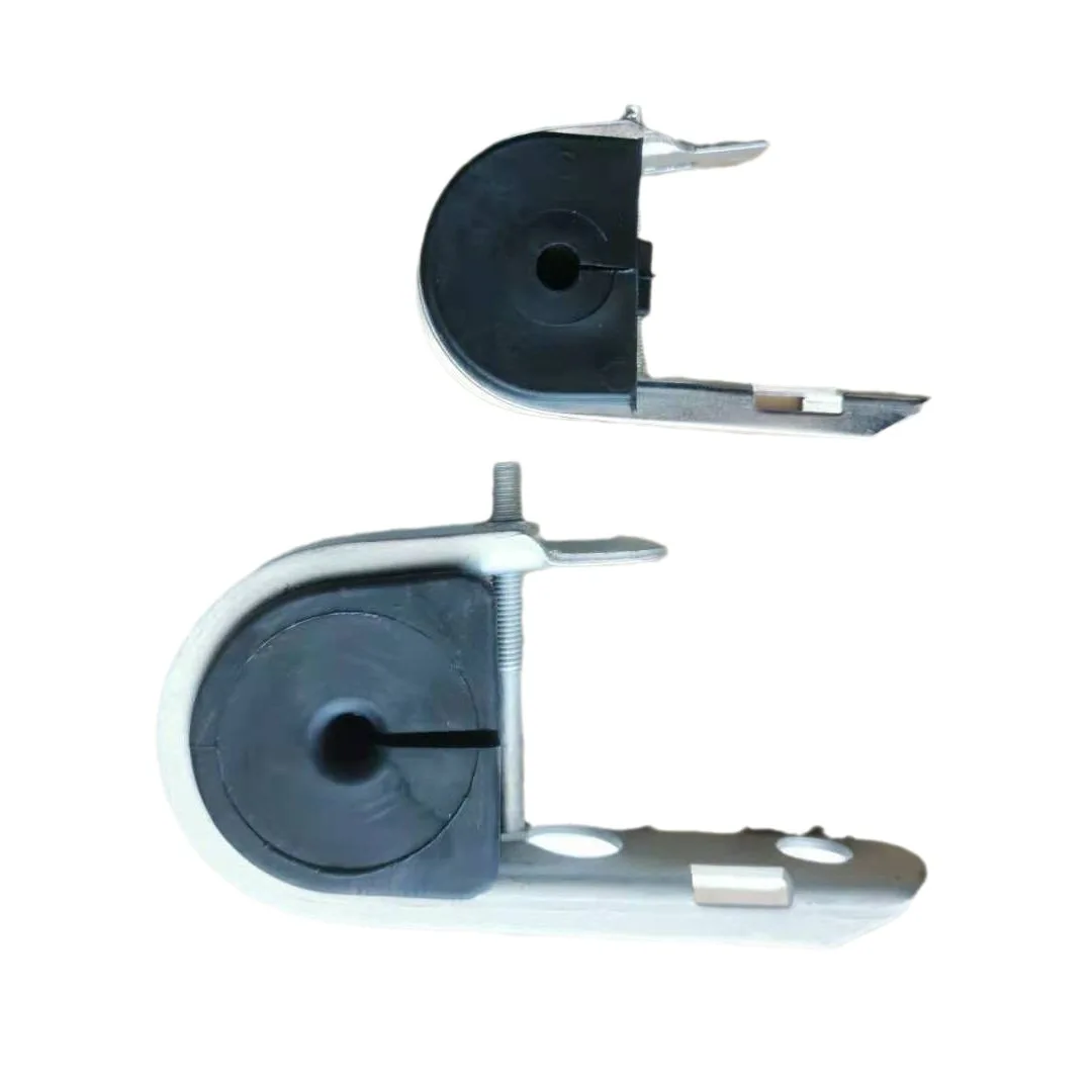 J Hook Pole Clamp Bracket For Round Adss Fibre Optic Cables