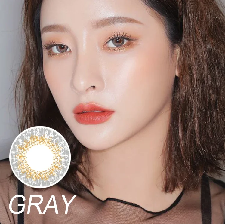 soft contact lenses myopia cute case colored natural desio daily flare color contact lenses