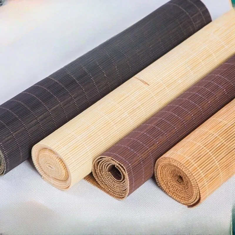 Wholesale Round Rattan Pad Wicker Bamboo Tableware Brown Retro Wedding Handwoven mat