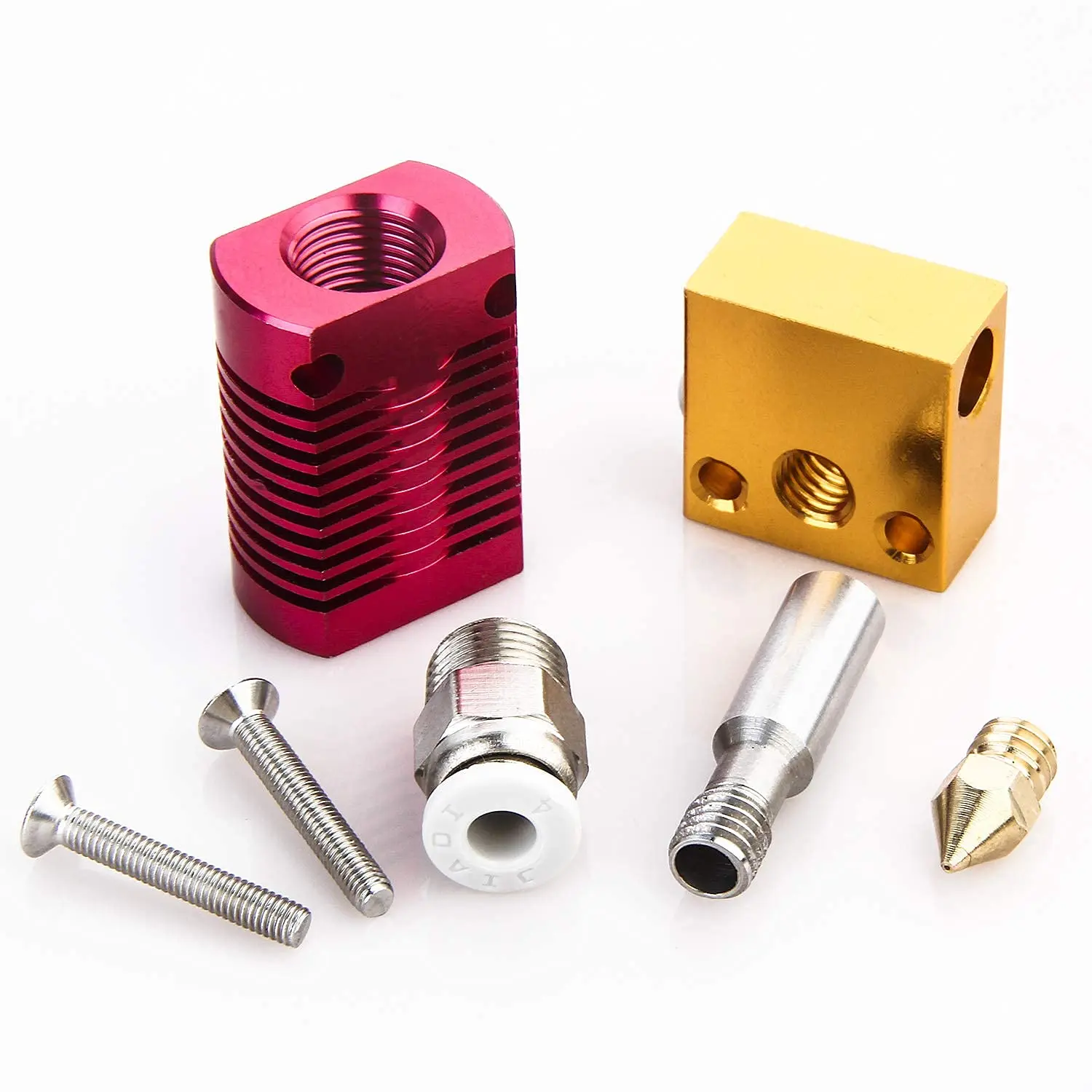  3D Printer Accessories Throat coupling V pulley steel M6 thread MK8 nozzle FOV double extruder printer