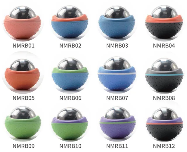 60mm Handheld Revolving Facial Ice Metal  Cryo Massage Roller Ball