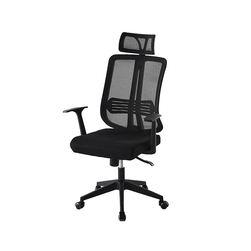 Ergonomic computer chair with headrest home office breathable mesh fabric for sitting and reclining staff swivel office chairs