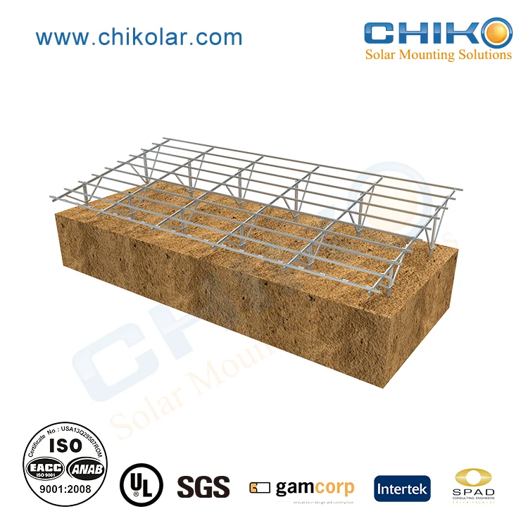 Cost effective pv ground racking system solar panel pole mounts