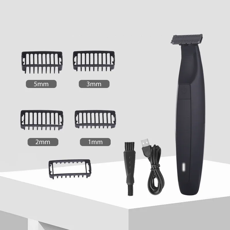 IPX7 Waterproof Rechargeable One Blade Shaver Professional Cordless Body Hair Ball Trimmer For Men