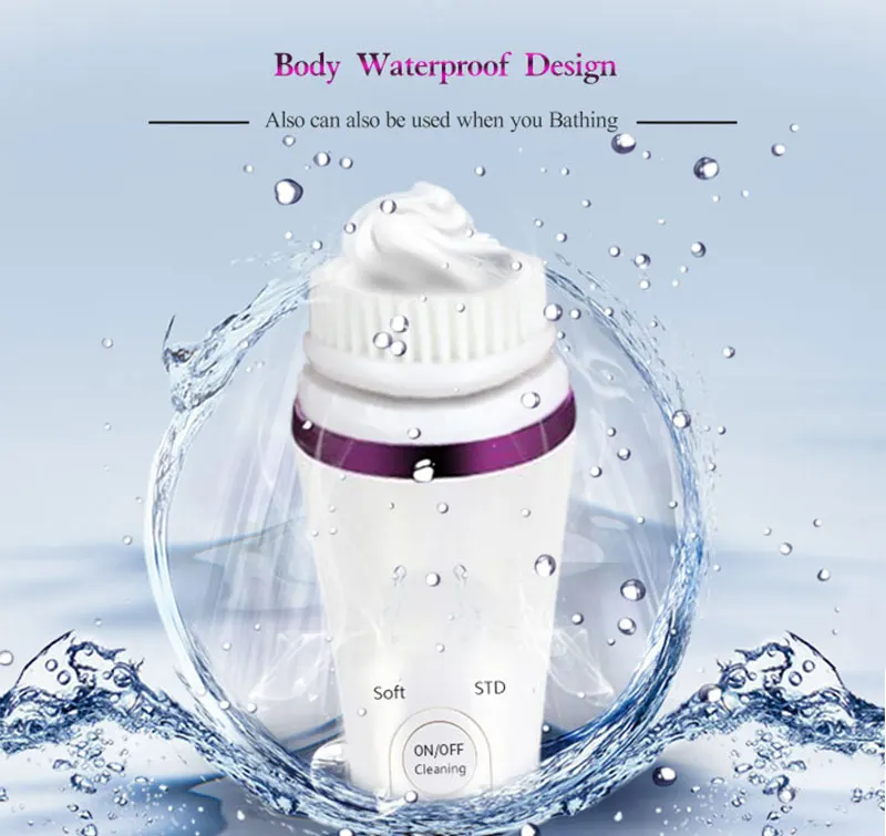 3 In1 Multifunction Electric Face Skin Care Massage Good Price Ultrasonic Facial Cleansing Brush
