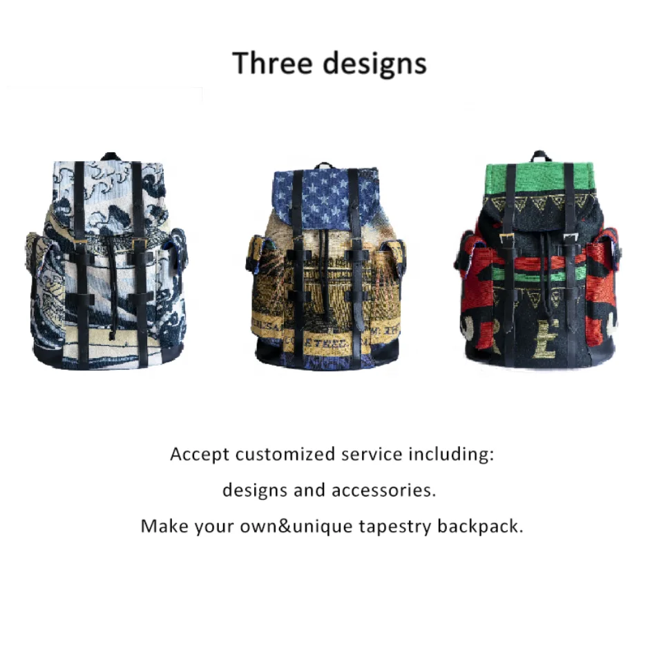 Wholesale Custom Blanket Work Backpack Tapestry Travel Backpack