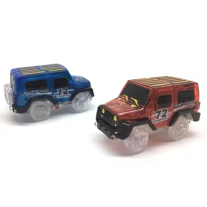 Hot Sale Children Toys Slot Toy Car Glowing Light Electric Rail Car Plastic Track Car Toys
