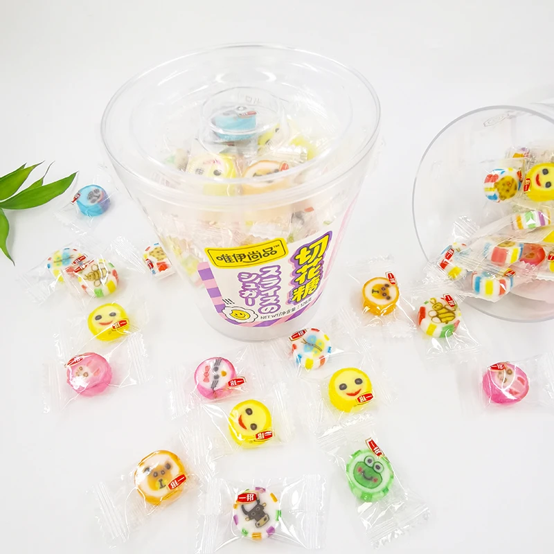 Wholesale Colorful hard Candy Fruit Shaped  Manufacturer With High Quality Fruit handmade candy