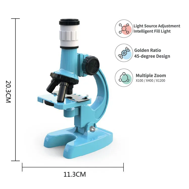 100x-1200x Portable Microscope Magnifying Glass For Kids Education Portable Toy Microscope For Mobile