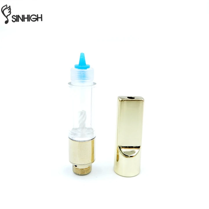 2019 Hot Selling E Cigarettes Cotton Coil 0.5ml Vape Cartridge metal Tip E Cigarette  From Sinhigh