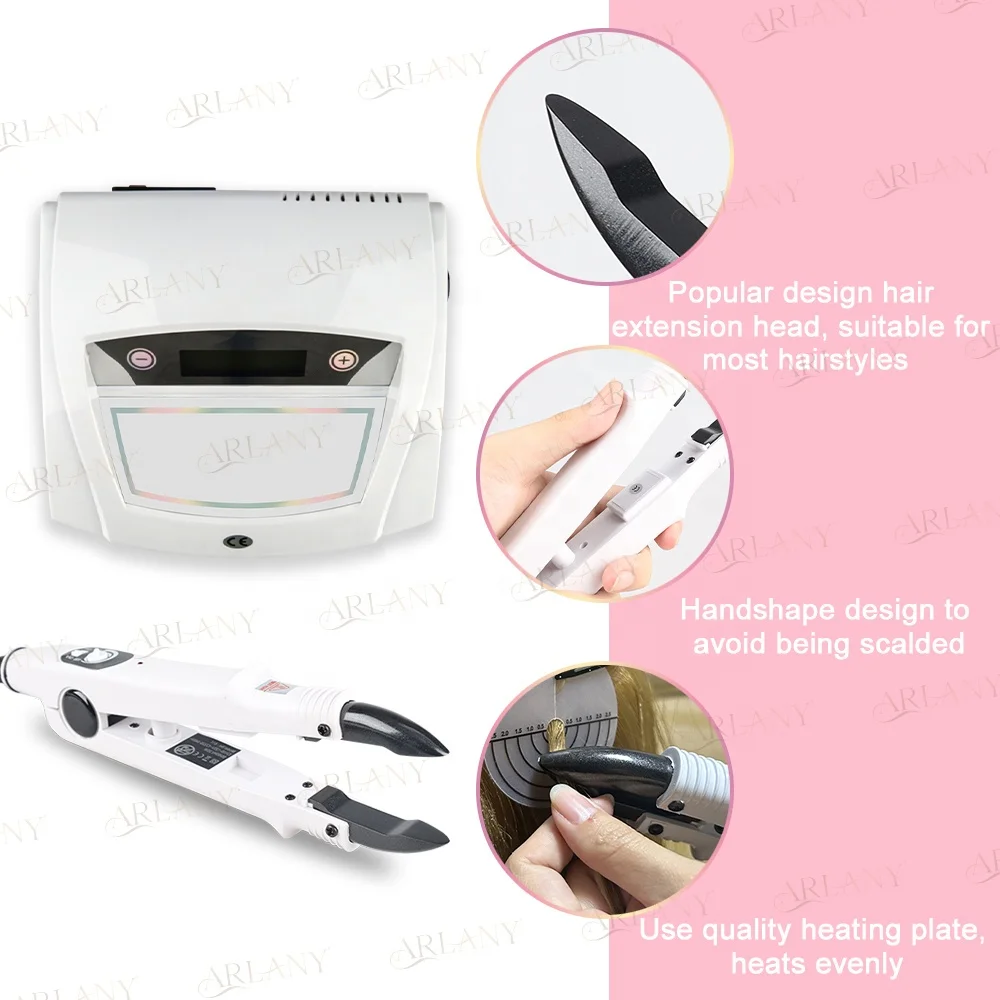 Keratin Bond Heat Tool Ultrasonic Hair Extension Machine Hair Heat Wand Iron Connector Applicator Hot Melt Glue Machine
