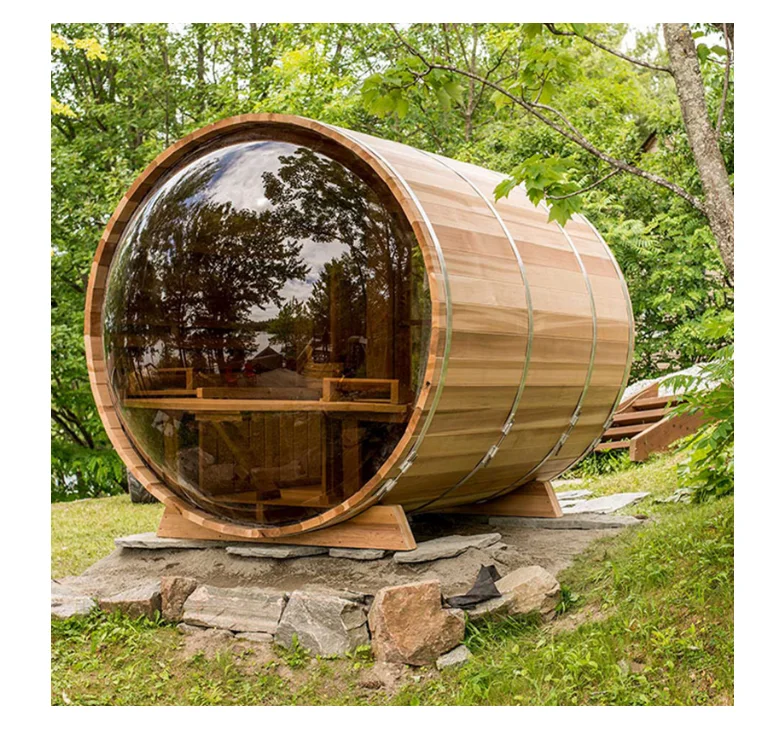 The factory sells a variety of high-quality luxury outdoor sauna at a low price to support customization