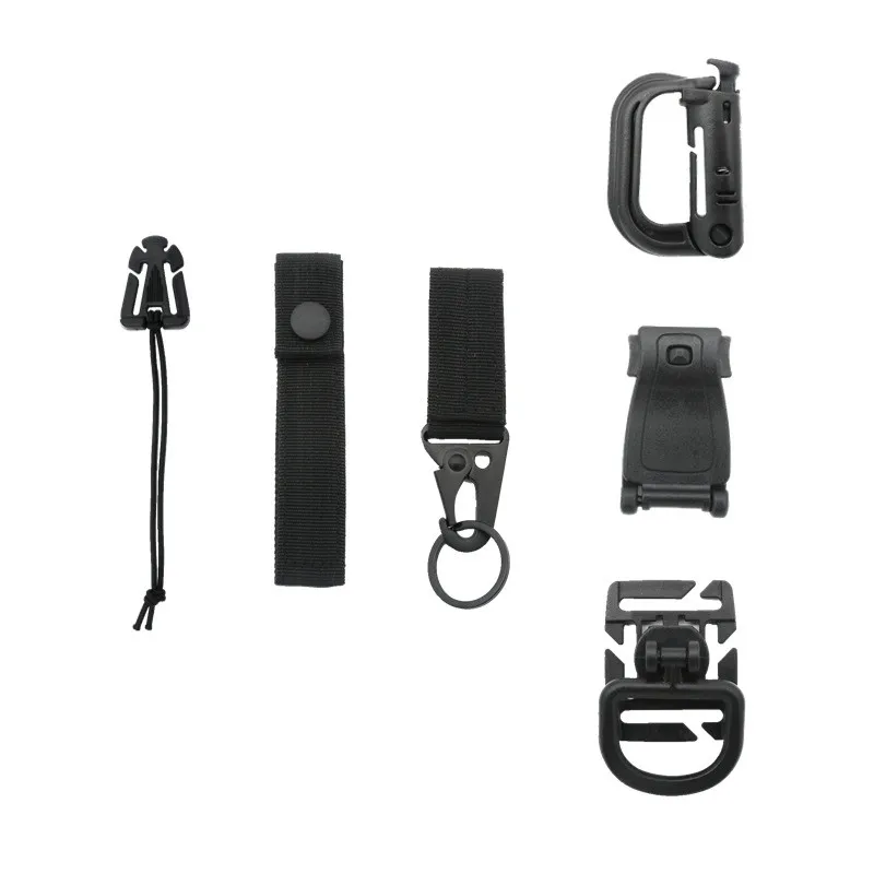 Тактические аксессуары, аксессуары для сумки Molle, тактический рюкзак, жилет, инструмент для управления, пряжка, тактические аксессуары, зажимы