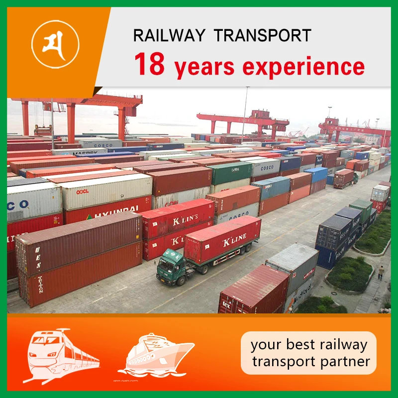 Railway shipping freight forwarder agent shipping from China to CIS countries containers wagons