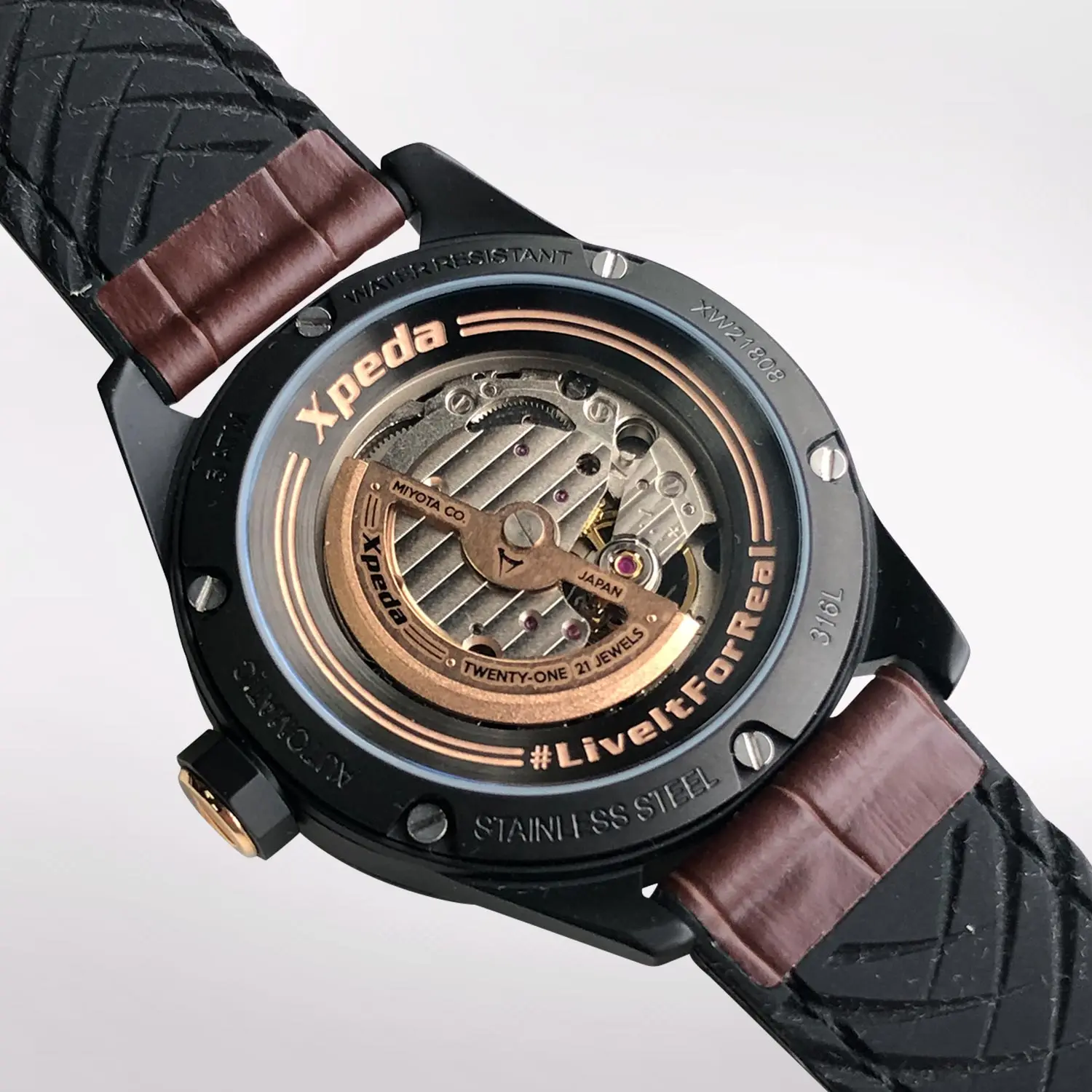 TIME BOX TC808A stainless steel fashion wrist custom logo quality luxury automatic mechanical watch for men