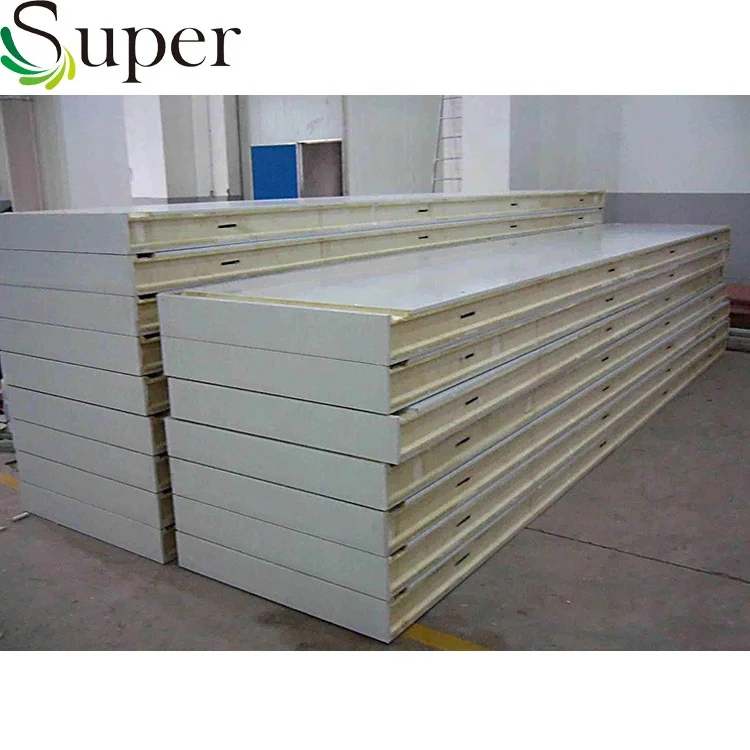 
PU manufacturer insulated polyurethane foam sandwich cold room panels 