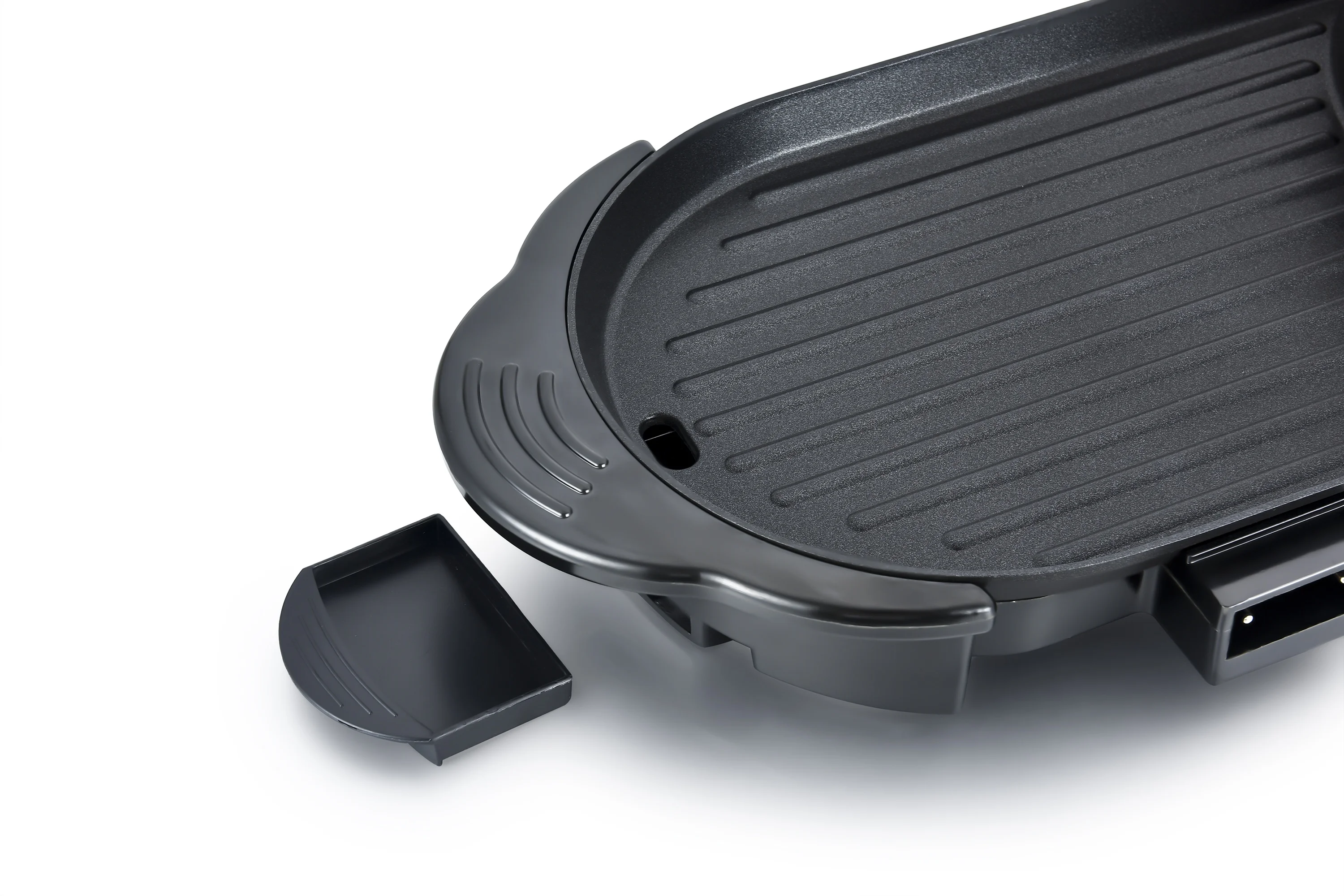 2022 newest multifunction pan easy to clean and nonstick coating electric grill and hot pot 2 in1