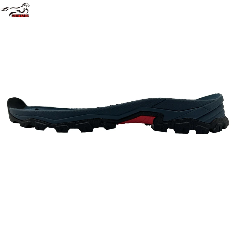Mustang Hot selling sneakers sole high quality RUBBER antislip hiking mountain climbing shoes sole for Mexico