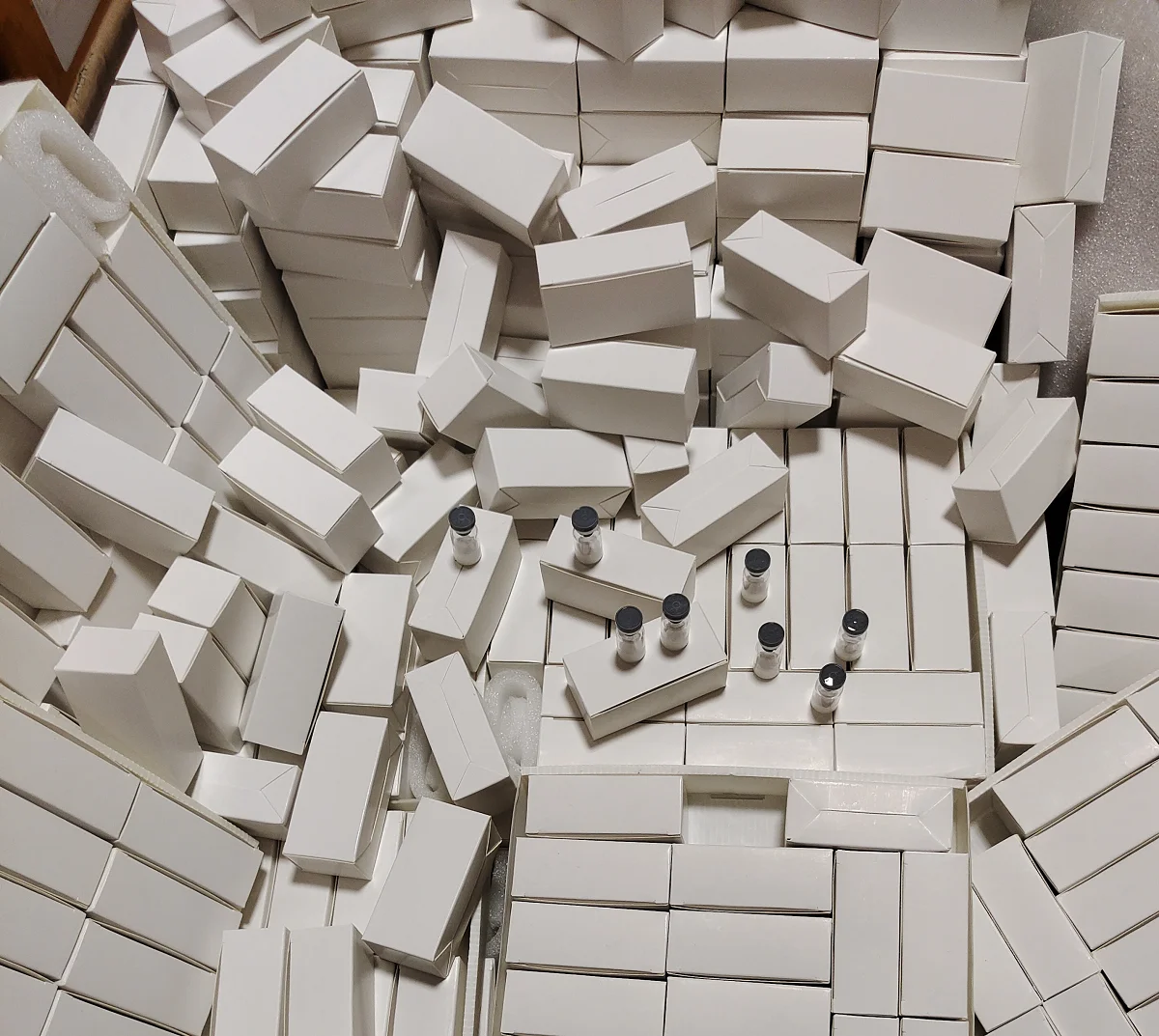 
Free customized paper/ plastic box for HG frag 5mg GH 36iu cartriage 