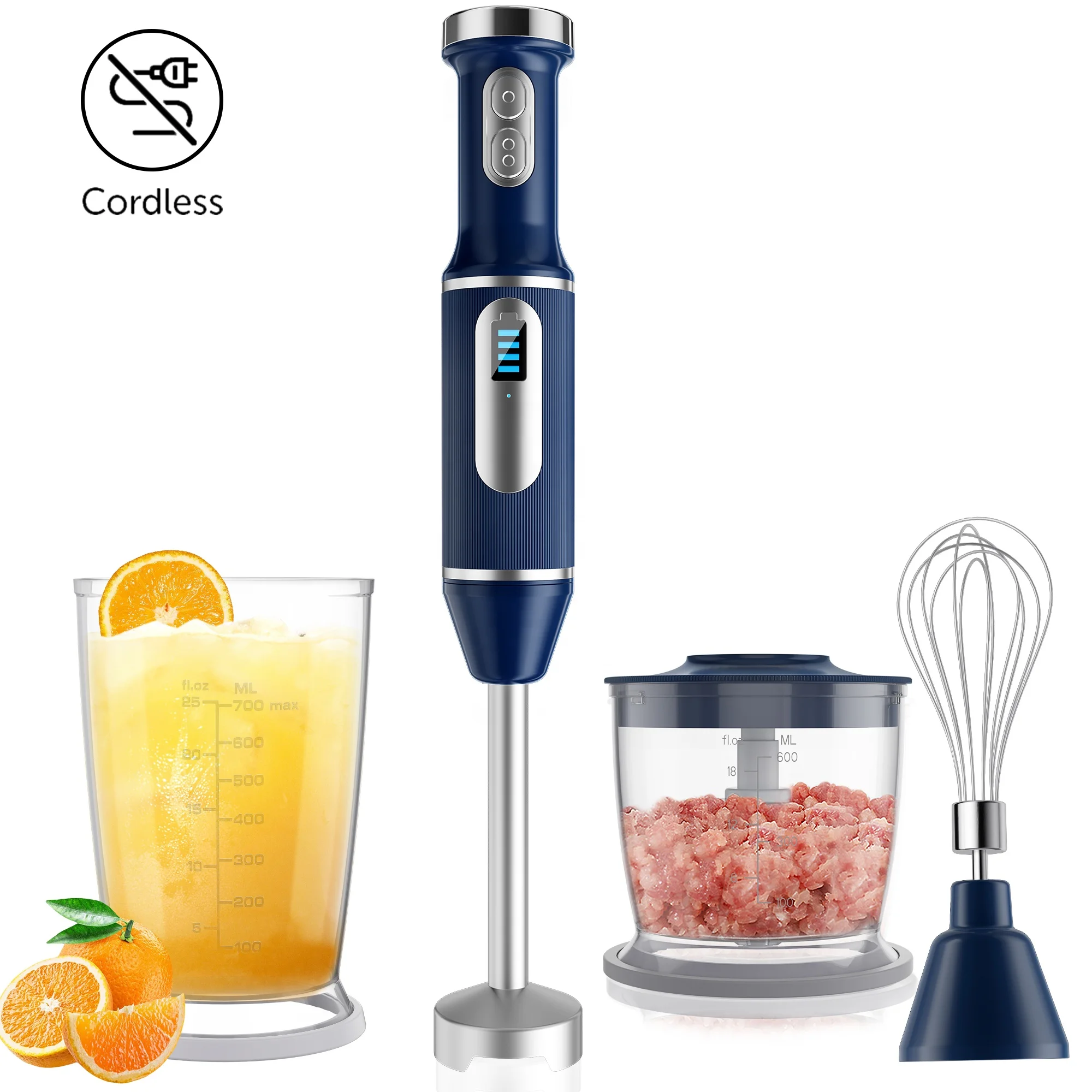 Manufacturer Direct Battery Operated 200W Multi Purpose Portable Hand Blender 12v DC Blender Blender Electric Mixer