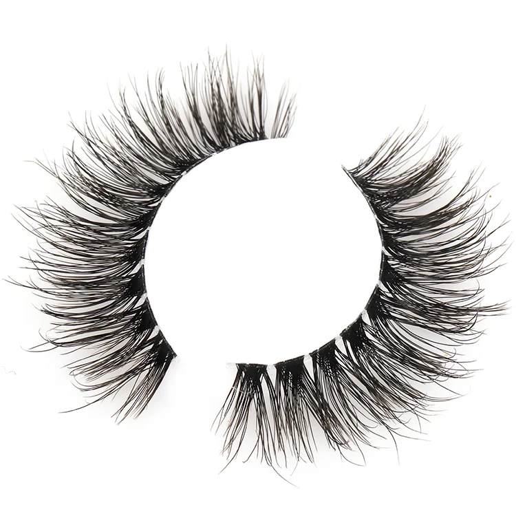 Worldbeauty Private Label Wholesale Lash vendor OEM 1/3 weight Super Light Hollow Agravic Super Soft 3D Faux Mink Strip Eyelash