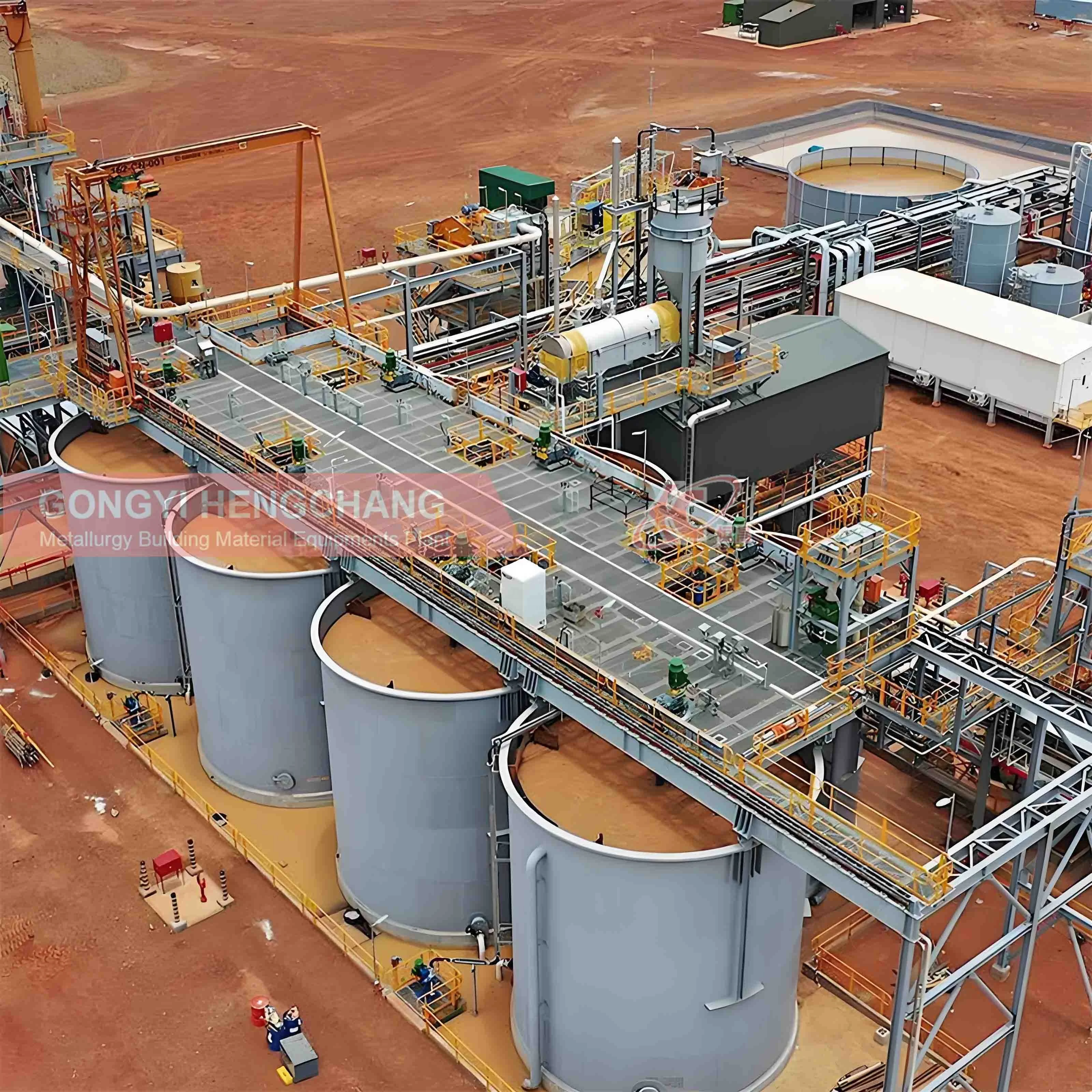 Cil CIP Recovery Tailing Gold Leaching System Process Plant Mobile CIP