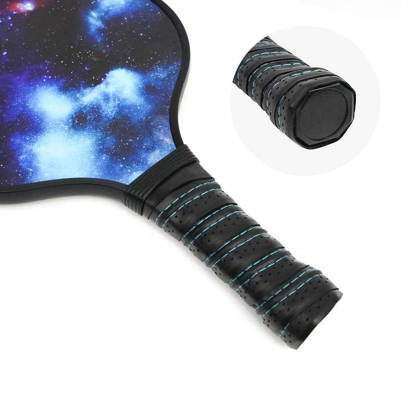 wholesale carbon fiber fibreglass pickleball paddle set custom logo pickleball paddle with PP Honeycomb Inner