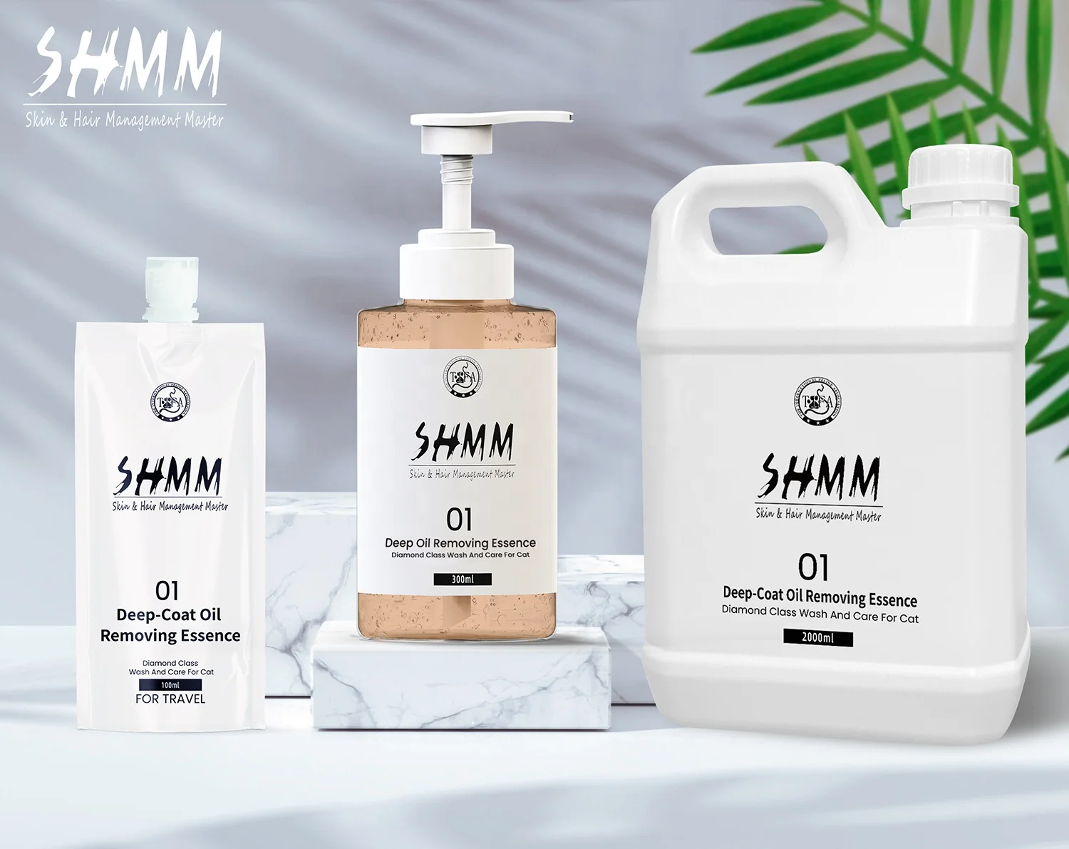 SHMM Essenz 100ml Travel Set Pet Fluffy Cream Spa Hair Water Therapy Vitamin Shampoo Dog Grooming Pet Cream For Fluffing Hair