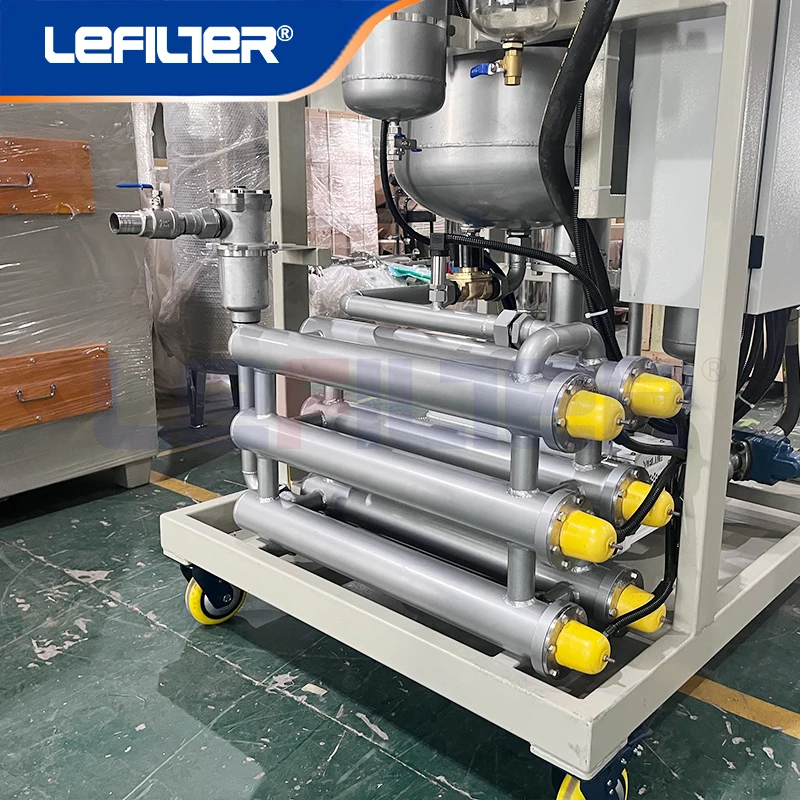 Mobile Vacuum Oil Filter Dehydration Degassing Oil Purifier Cart for Steel Cement Ship Building Plant