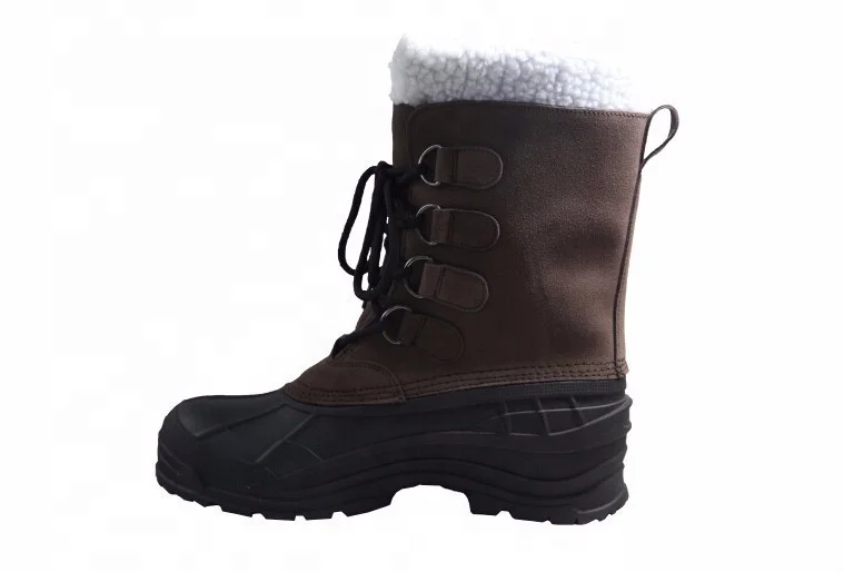 European Style Men White Fur Sonw Boots