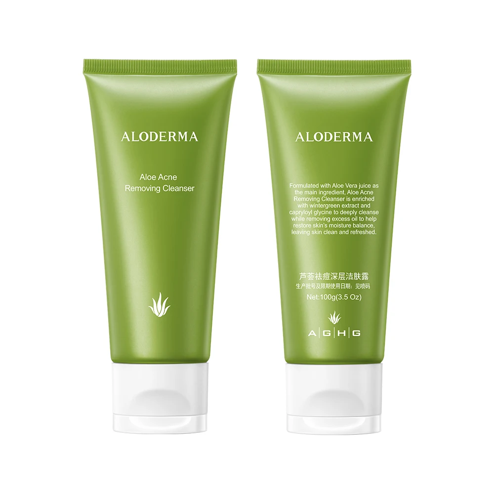 US HOT SELL FACE WASH ALODERMA Face Wash Anti Acne Treatment Deep Cleansing Moisturizing Hydrating Oil Control Facial Cleanser