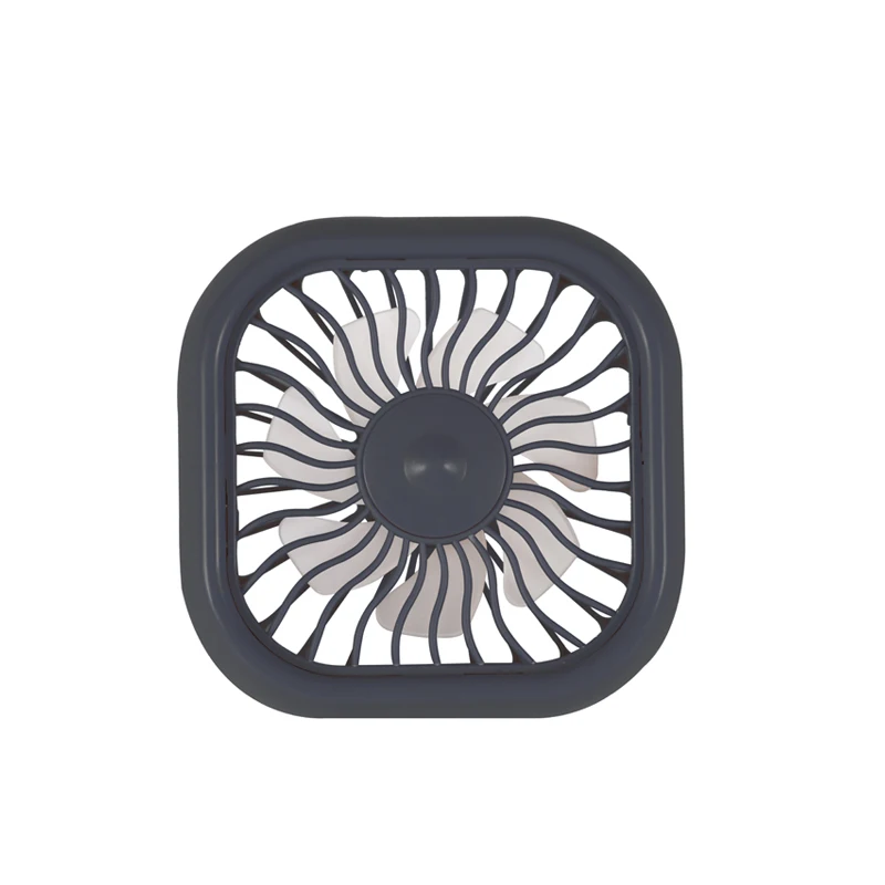 4W 3 speeds design charger fan rechargeable grey colorful light car fan