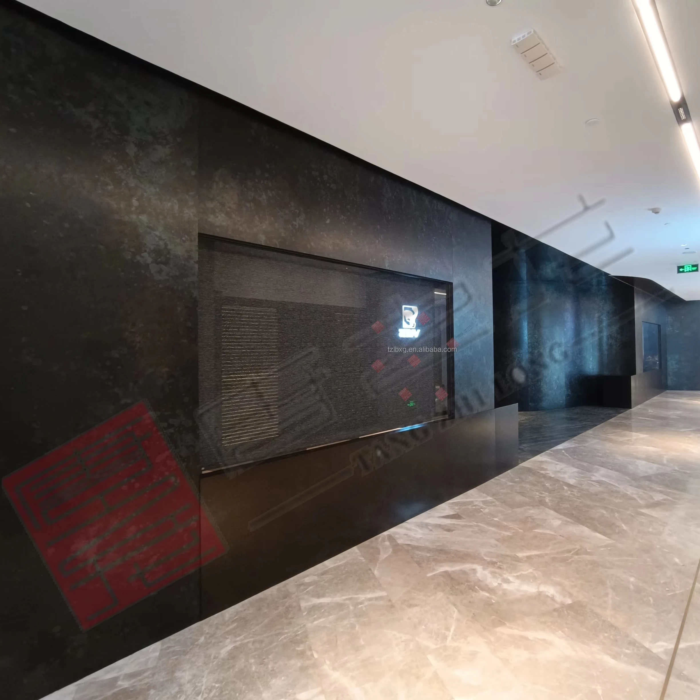 TZL Interior Decor Boards Hotel Clubhouse TV Background Wall Stainless Steel Background Wall Decorative Board