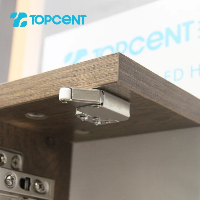 TOPCENT Furniture Hardware Mini Latch Automatic Spring Catch Plastic Strike