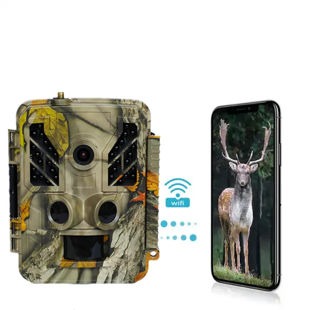 Newing Hot Remote Control  4K 480MP Bluetooth&WiFi  Camera Night Vision Digital Hunting Camera with Waterproof IP67