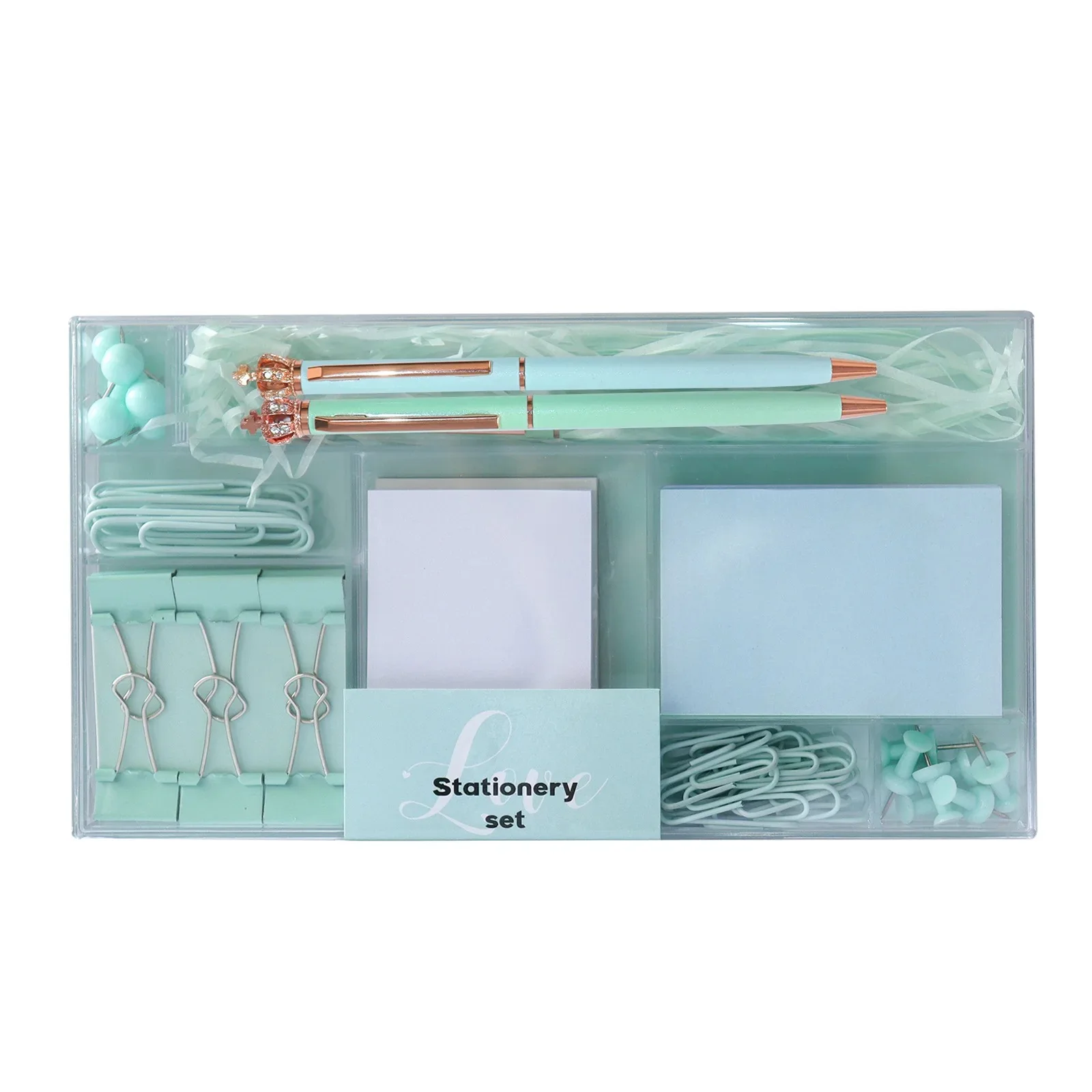 Wholesale mini push pin pen kids school stationery gift set cute stationery set for children