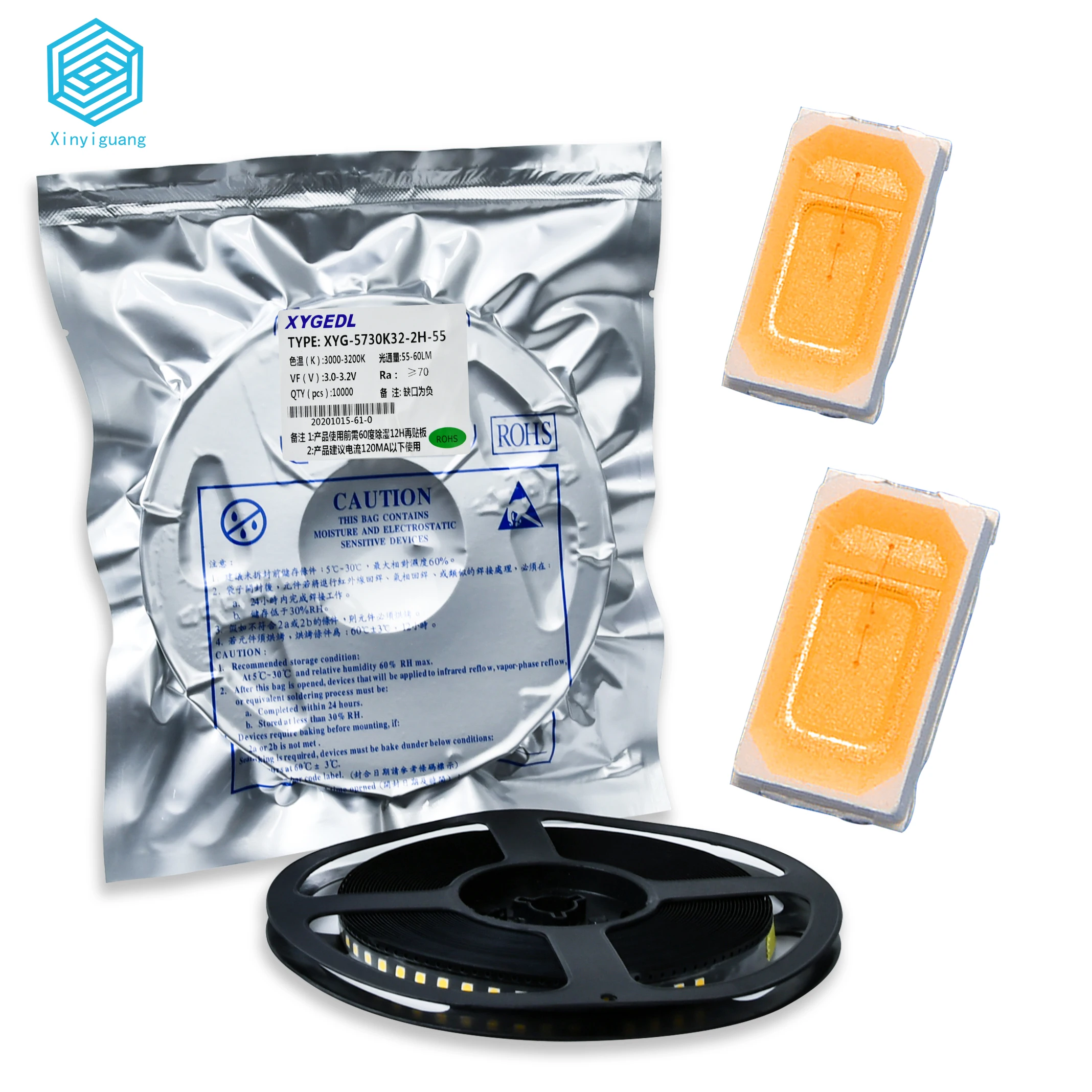 Smd Led 5730 0.5W 3V 3000K/4000K/6500K 60-65LM LED Chip Smd Light Chip LED Dob Csp Cob Lamp led strip bulb With LED Strip Lights