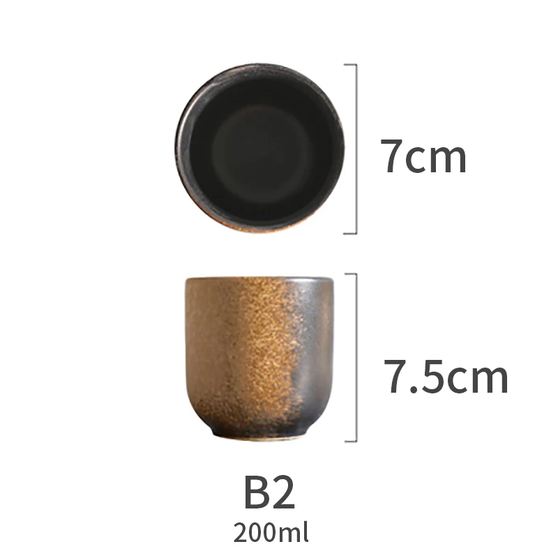 150ml 200ml Japanese Style Teacup Water Cup Stoneware Ceramic Hand-painted Kungfu Teacup Cuisine Drinkware