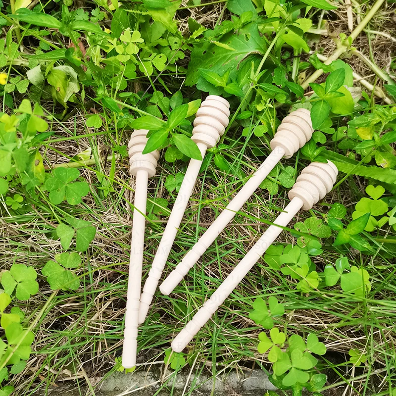 Wooden Honey Mixing Stirrer Honey Dipper Sticks Honey Comb Stick