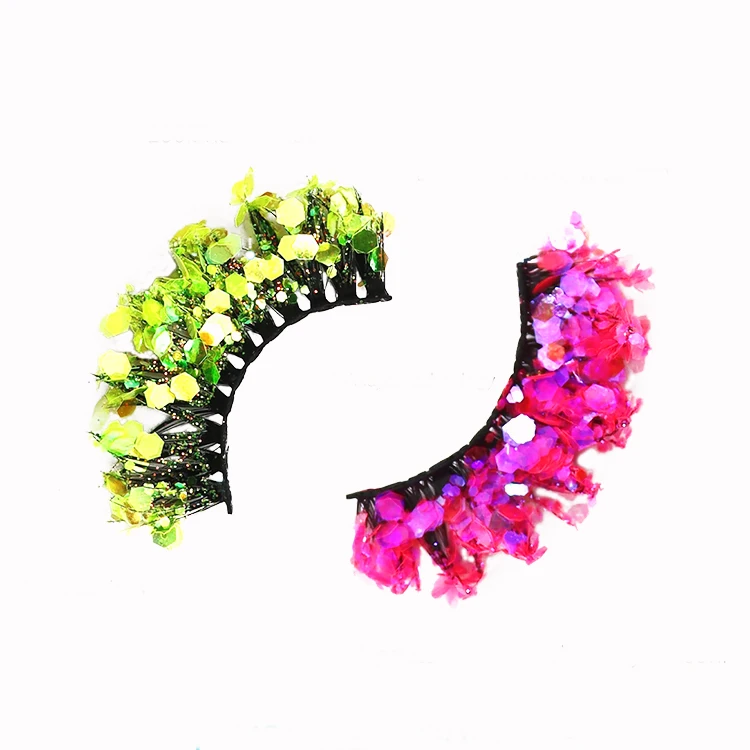 Wholesale dressing dramatic Glitter in bulk faux full long mink strips lashes 20 pairs 3d false eyelashes