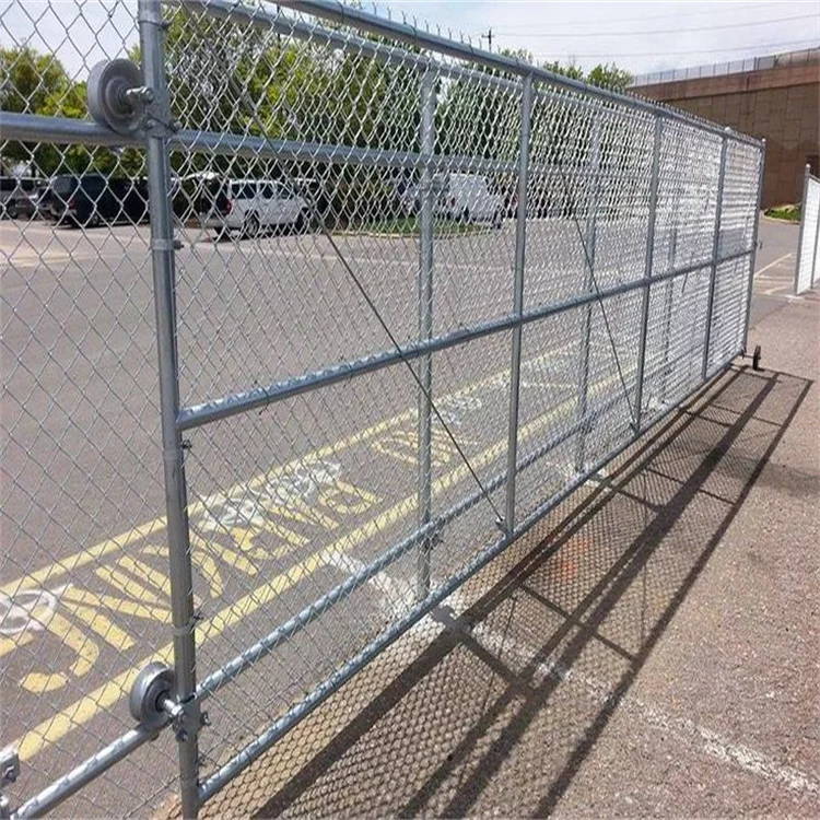 hot dipped galvanized Cantilever Gate Chain Link Fence Slide Gate KIT self welding with Cantilever Rollers
