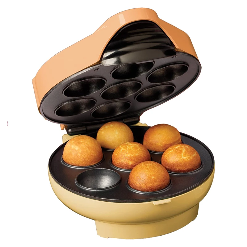 small mini waffle maker machine Cake Pop & Donut Hole Bakery with 25 Bamboo Sticks
