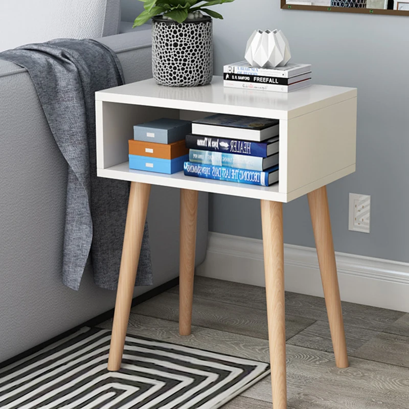 QUAWE White Nightstand Bedroom Night Stand End Table Side Table Coffee Table