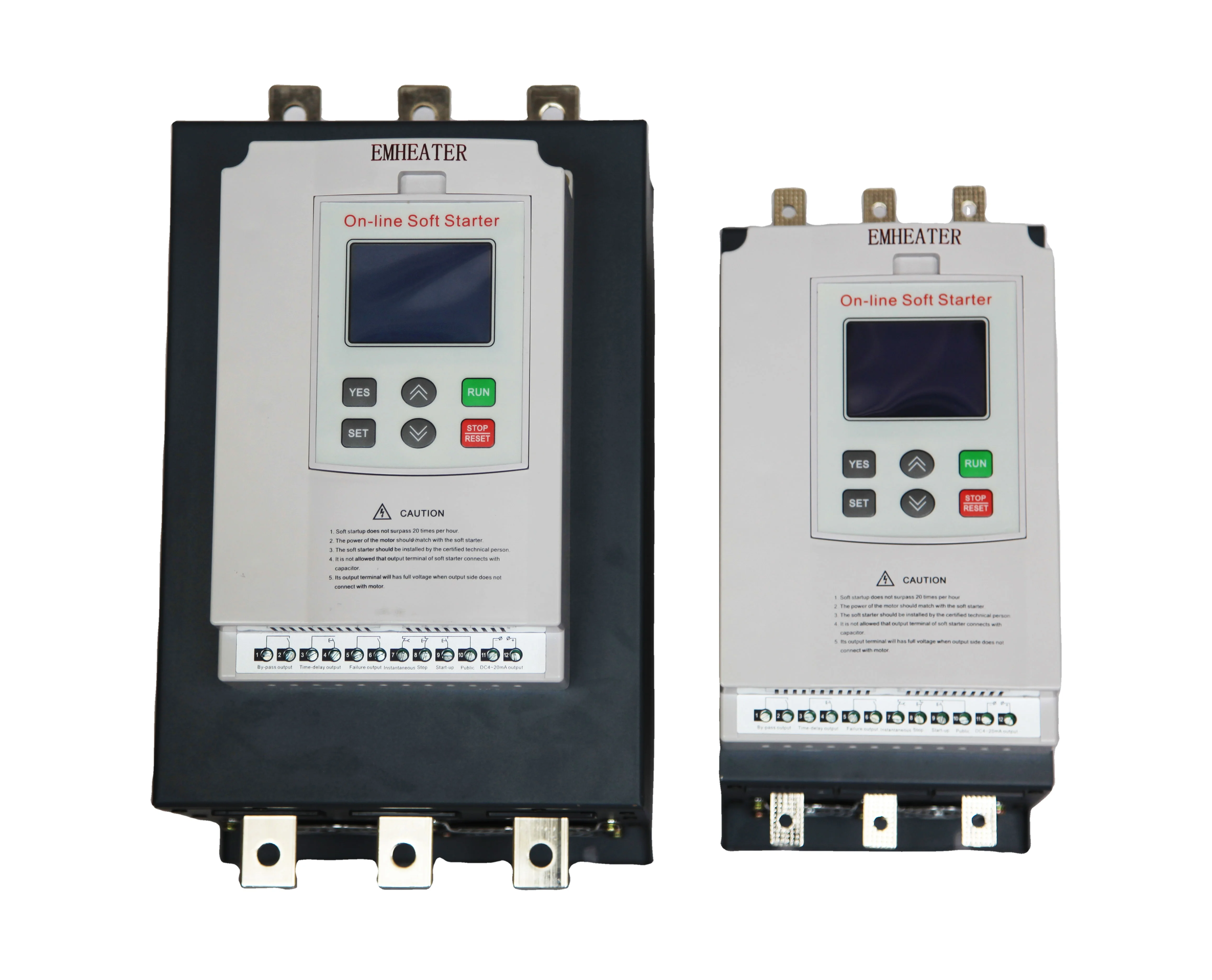 220V 5.5KW 22A 3phase input &output  online working soft starter factory price for industry acmotor fan pump air gas compressor