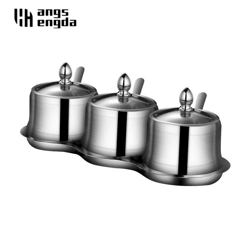 Creative Seasoning Jar Condiment Organizer Kitchen Things Northern Europe Spice Jars 304 stainless steel spice jar se