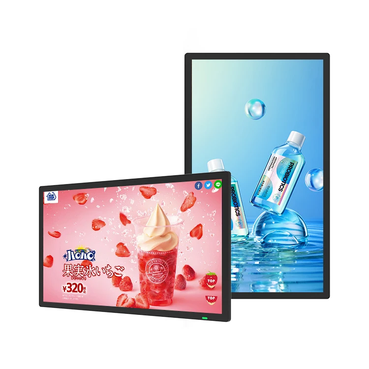 Ultra Thin Wall Mounted 1080P Screen 21.5 inch Portable Lcd Digital Advertising Screen