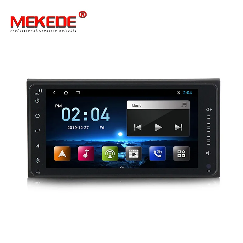  Mekede 7 дюймов Android 9 4Core 1G + 16G Мобильный DVR для Toyota Camry RAV4 Highlander hilux Универсальный Corolla GPS аудио