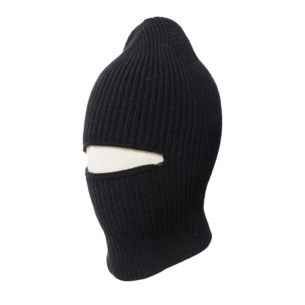Wholesale outdoor Windproof Cycling Balaclava Adults and Kids Warm Black Ski Ride Knitted Beanie Hats